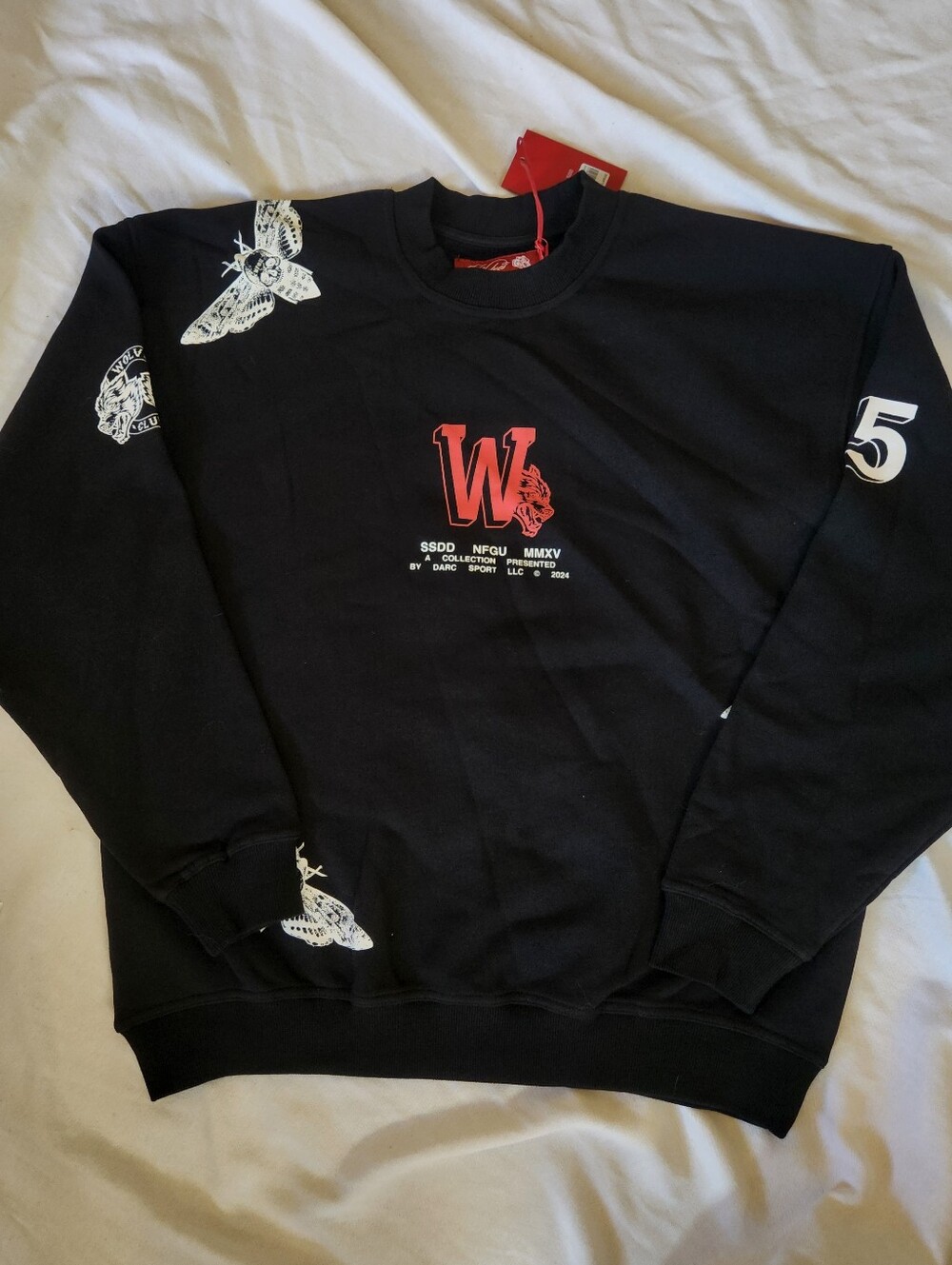 Darc Sport Wolves Club Crewneck Large NWT 1 of 500 Never Forget London